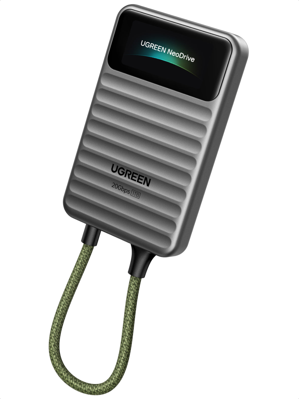 【新品・未開封】UGREEN SSD 外付け 1TB UGREEN 1TB ポータブルSSD IPS液晶付き – 20Gbps USB 3.2対応