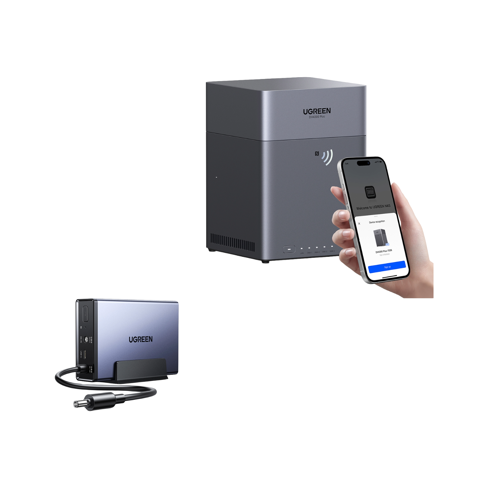 DH4300 Plus NAS ストレージ 4ベイ・2.5GbE対応