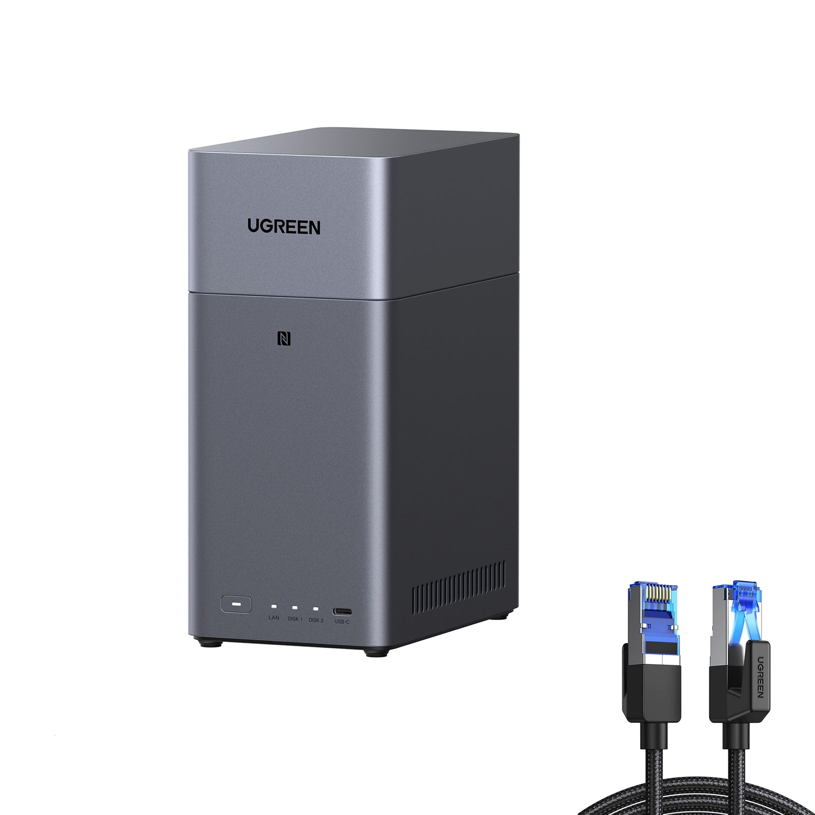 UGREEN NASync DH2300 本体＋外付けHDD24tb NASync DH2300 2ベイNASストレージ｜家庭用・初心者向け