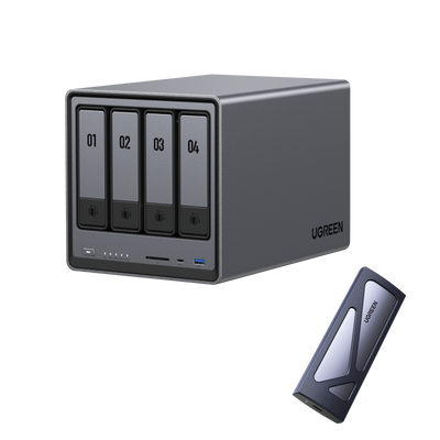 外付けハードディスク・ドライブ suupaagorira  NASync DXP4800 Plus UGREEN 4ベイNAS 最大136TB｜日本語サポート&30日間の安心お試し