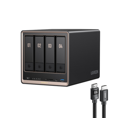 【新品未開封】UGREEN NASync DXP4800 4-Bay 99,880でデュアル10GbE NAS｜DXP4800 GT