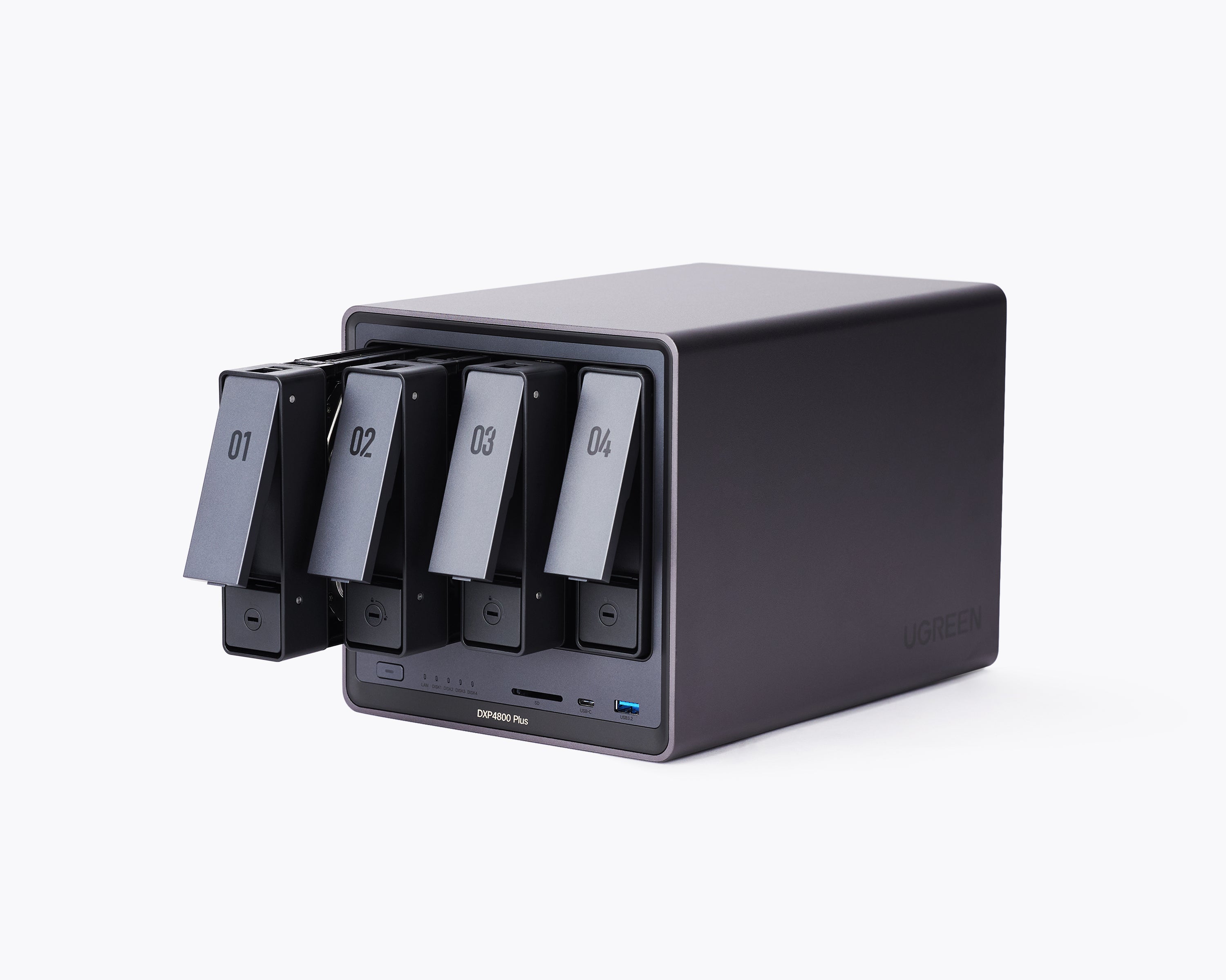 UGREEN DXP4800 Plus 4ベイ NAS 本体(最終値下げ) UGREEN 4ベイ NASストレージ - 136TB超大容量と高速10GbE転送