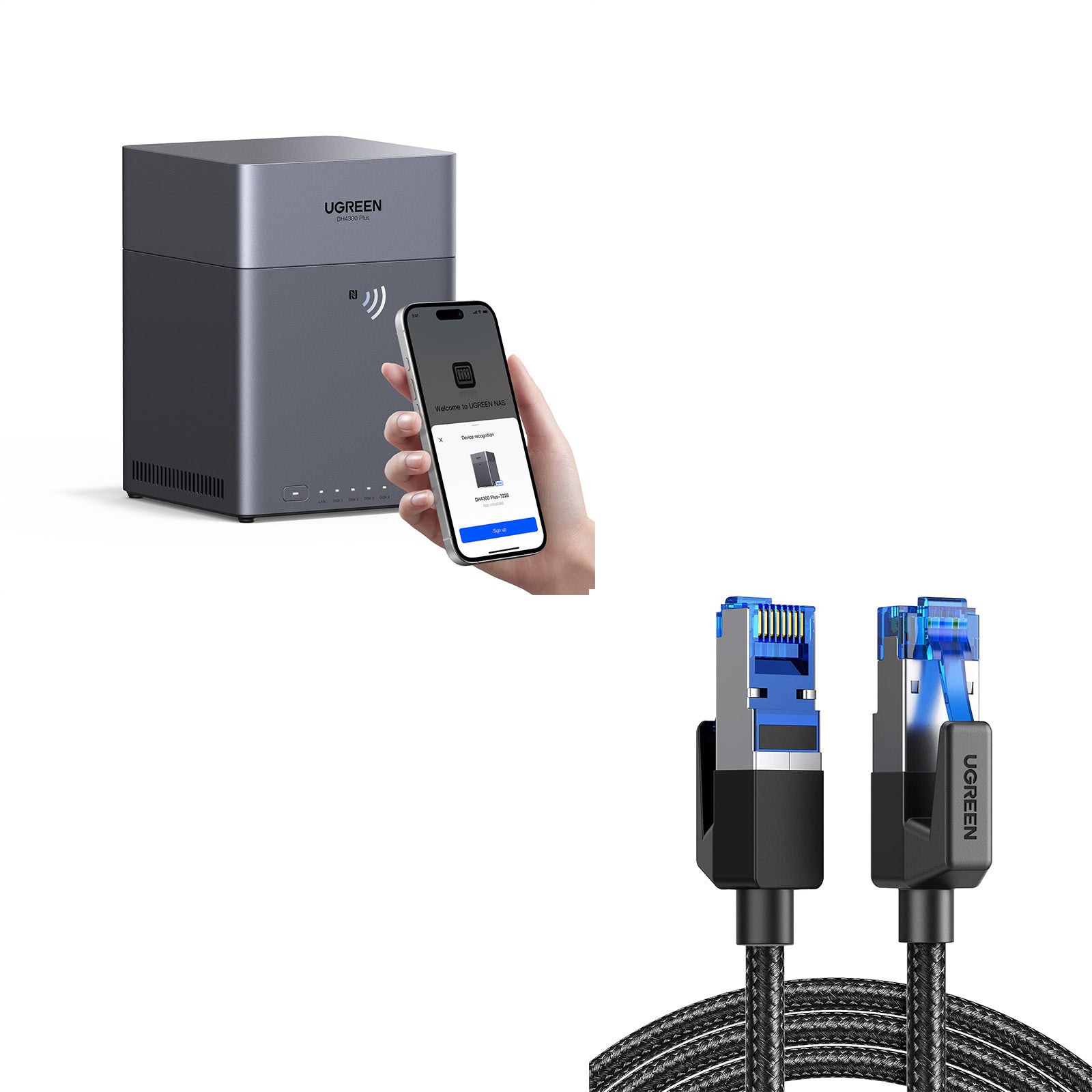 DH4300 Plus NAS ストレージ 4ベイ・2.5GbE対応
