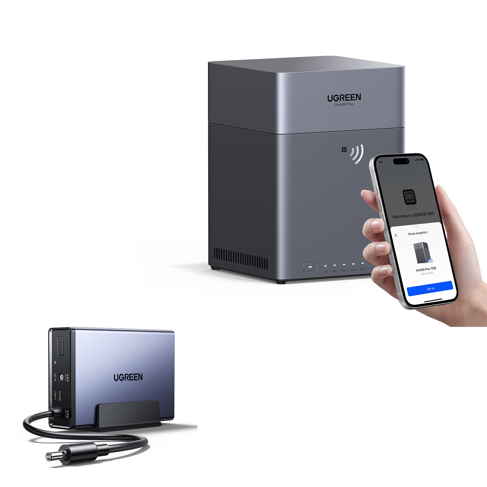 DH4300 Plus NAS ストレージ 4ベイ・2.5GbE対応