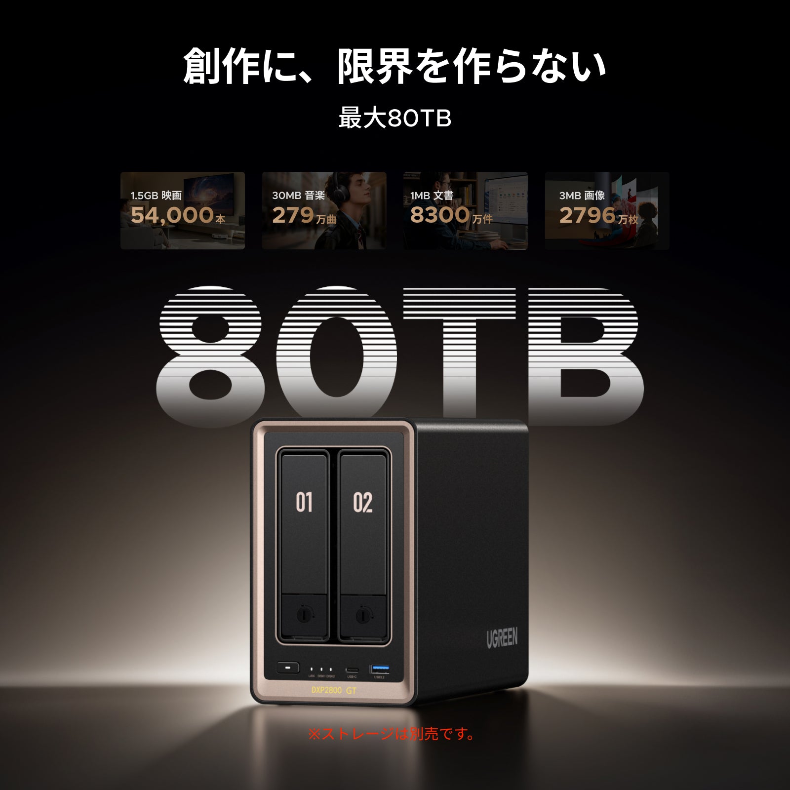 DXP2800 GT｜10GbE・Ryzen搭載NAS