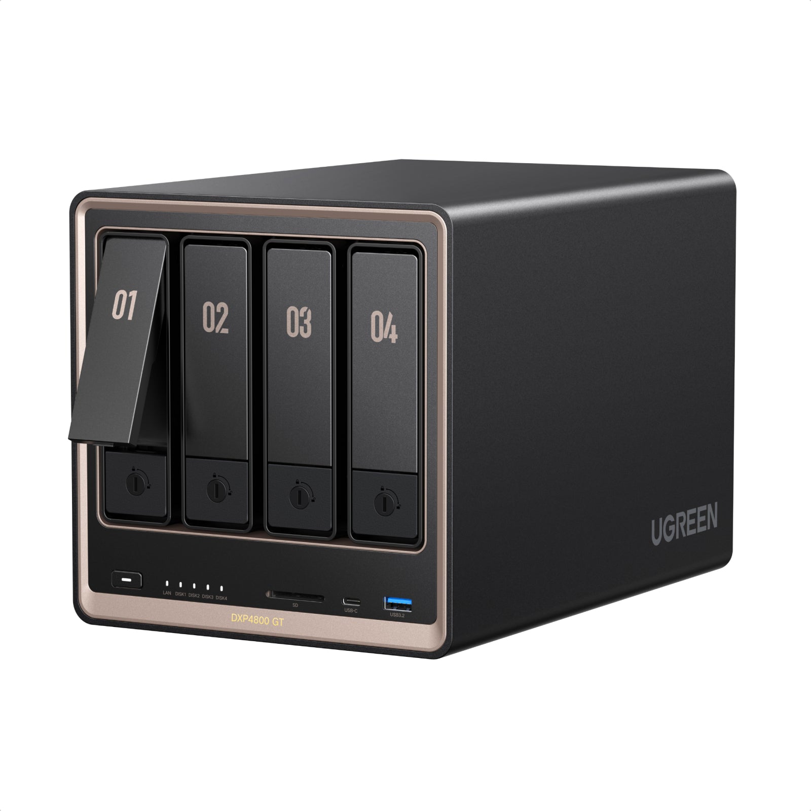 UGREEN NASync DXP4800 GT 4ベイ NAS 本体 99,880でデュアル10GbE NAS｜DXP4800 GT
